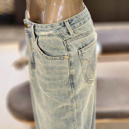 뒤트임데님스커트