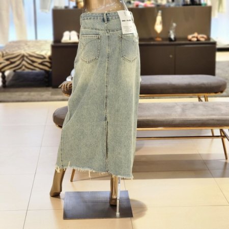 뒤트임데님스커트