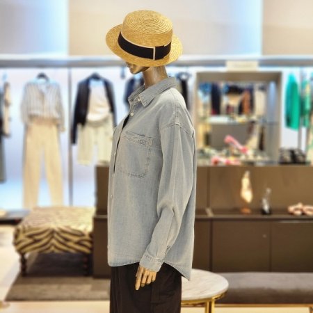 루즈핏 심플데님셔츠