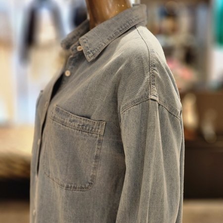 루즈핏 심플데님셔츠