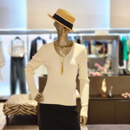 체인목걸이 골지니트