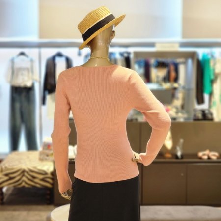 체인목걸이 골지니트