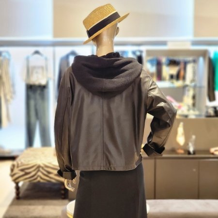 리얼양가죽 후드자켓