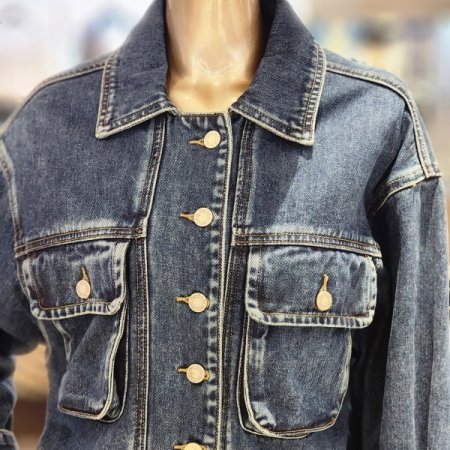 빅포켓 뒤밴딩청자켓