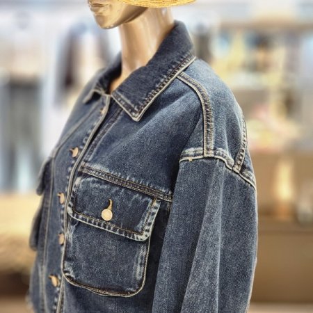 빅포켓 뒤밴딩청자켓