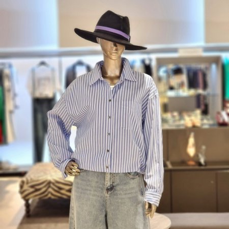 허리밴딩 루즈핏셔츠