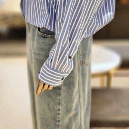 허리밴딩 루즈핏셔츠