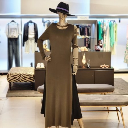 옆트임 골지 롱롱원피스