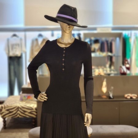 스냅단추 골지레이온티셔츠