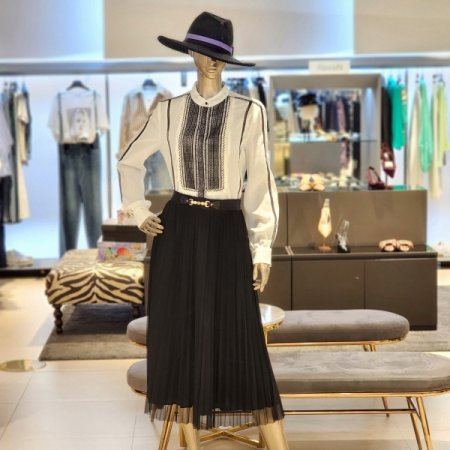 헨리넥 셔츠블라우스