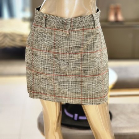 체크패턴 미니스커트