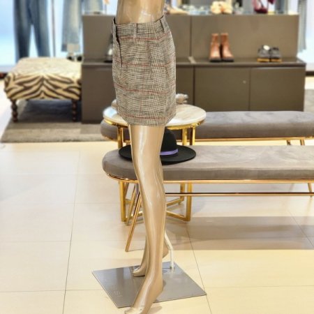 체크패턴 미니스커트