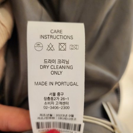 체크패턴 싱글 투버튼 하프 재킷