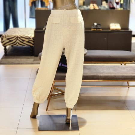 로고짜임 밴딩 니트 배기팬츠