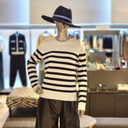 스트라이프 와플니트