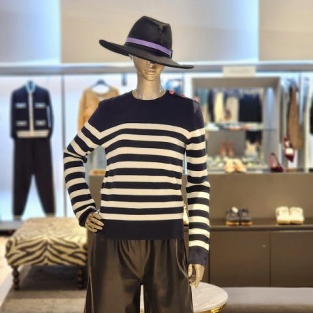 스트라이프 와플니트