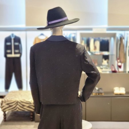 울혼방 크롭자켓