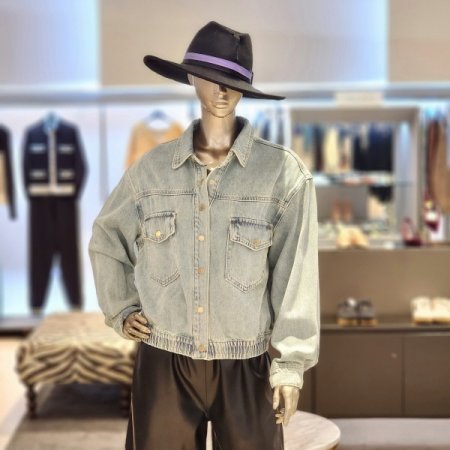 허리밴딩 루즈핏데님자켓