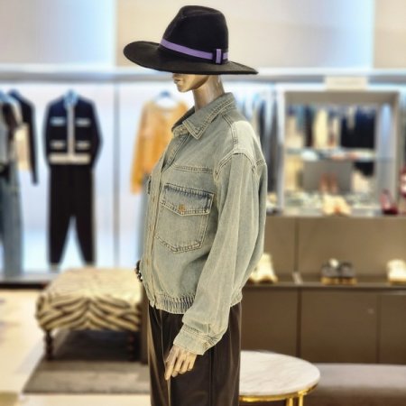 허리밴딩 루즈핏데님자켓