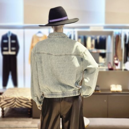 허리밴딩 루즈핏데님자켓