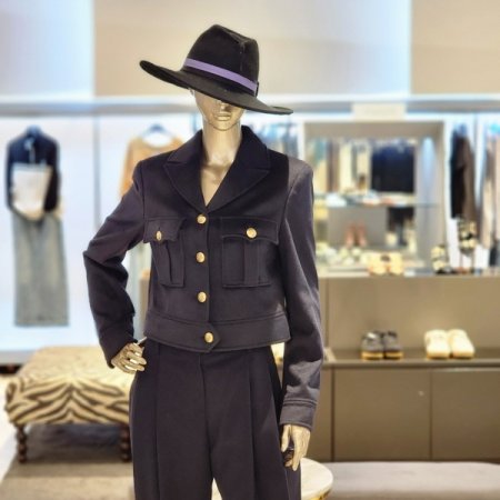 양포켓 금장버튼 울혼방 숏자켓