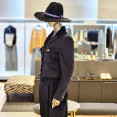 양포켓 금장버튼 울혼방 숏자켓