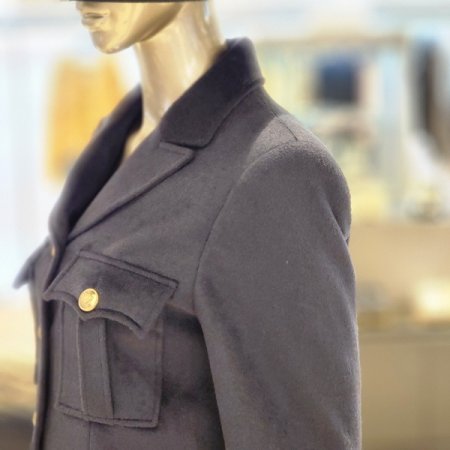 양포켓 금장버튼 울혼방 숏자켓