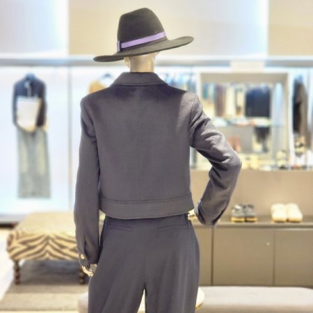 양포켓 금장버튼 울혼방 숏자켓