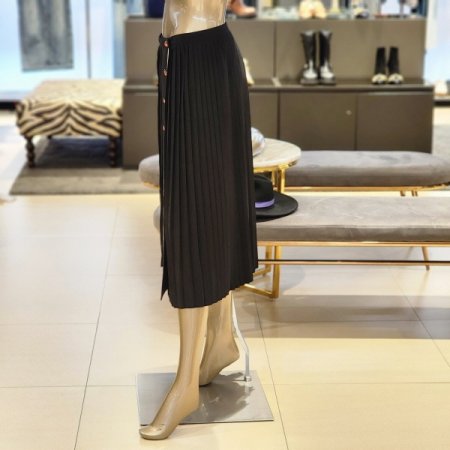 레이디버그 단추 플리츠 랩스커트