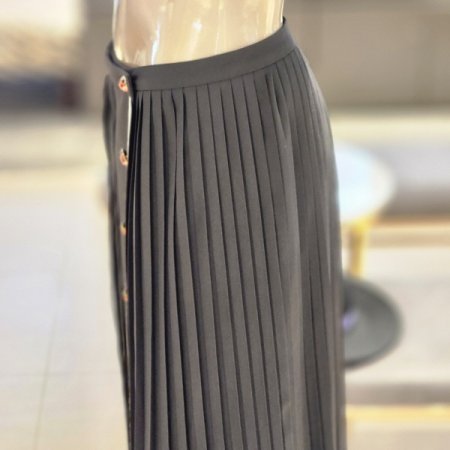 레이디버그 단추 플리츠 랩스커트