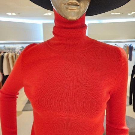 울 캐시미어 혼방 터틀넥 니트