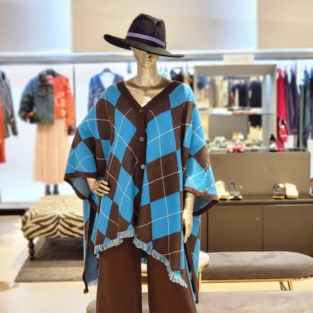 테슬 오버핏패턴가디건