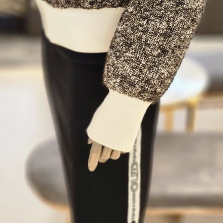 스텐드넥 울 혼방 집업 점퍼