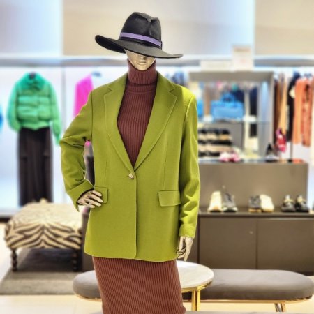 울 블렌딩 싱글 원버튼 재킷