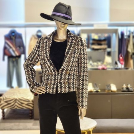 울 블렌딩 믹스컬러 트위드 재킷