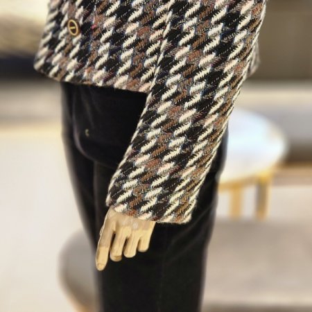 울 블렌딩 믹스컬러 트위드 재킷