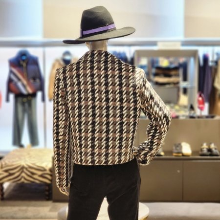 울 블렌딩 믹스컬러 트위드 재킷