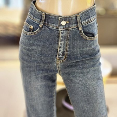 속밴딩 워싱 부츠컷 데님팬츠