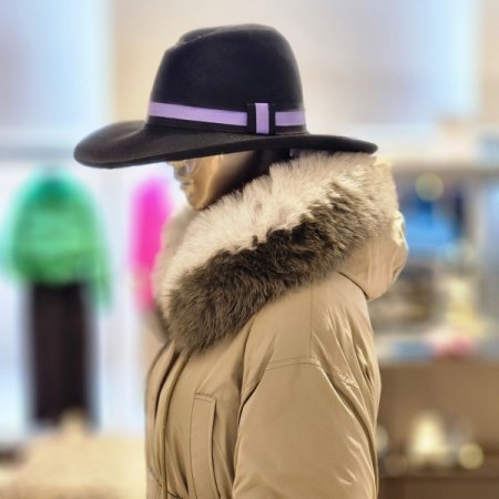 토끼털라인안감 폭스후드 구스다운점퍼