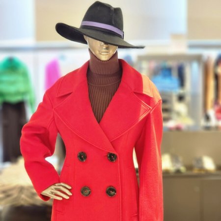 울블렌드 빅카라 더블버튼 롱 코트