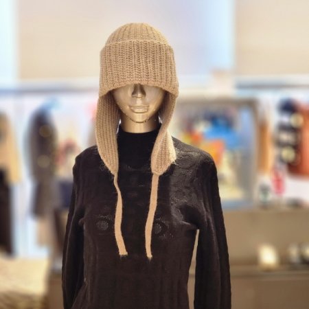 앙고라혼방 귀달이모자