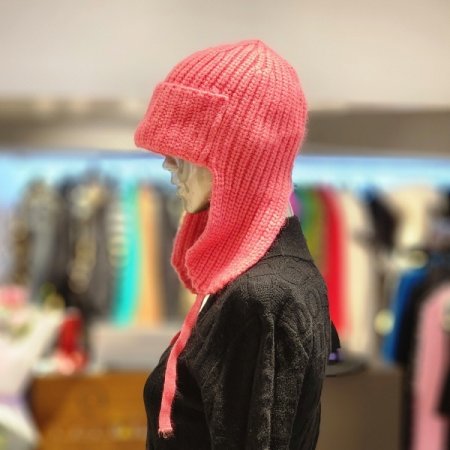 앙고라혼방 귀달이모자