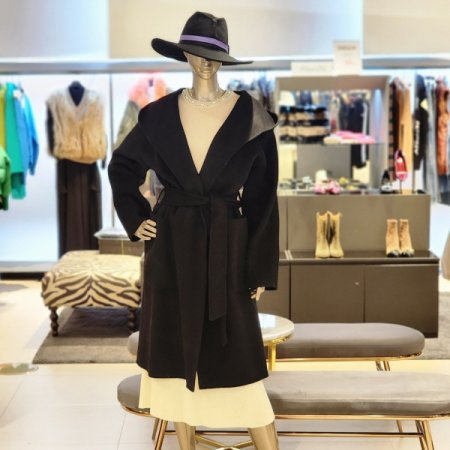 후드넥 루즈핏울코트