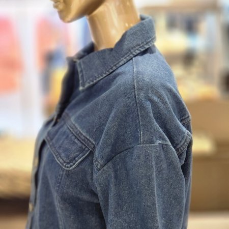 5부 크롭데님자켓