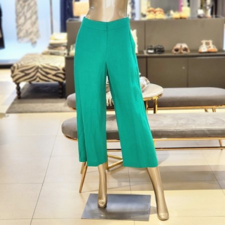 레이온 와이드9부팬츠