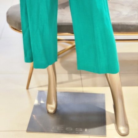 레이온 와이드9부팬츠