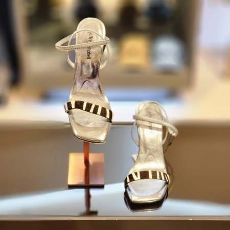 밴드스트랩 9cm굽 샌들