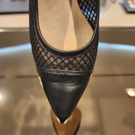 앞코 절개선 메쉬 9cm 펌프스 힐