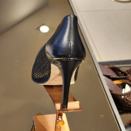 앞코 절개선 메쉬 9cm 펌프스 힐