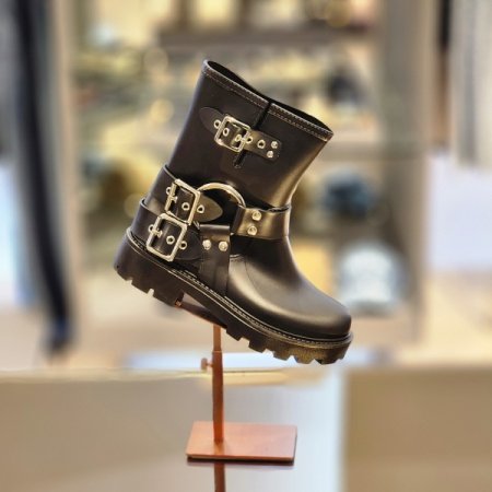 버클 장식 레인부츠